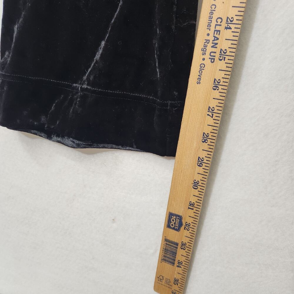 NWT Halara High Waisted Pockets Straight Leg Velvet Casual Pants Black Large - Picture 12 of 13